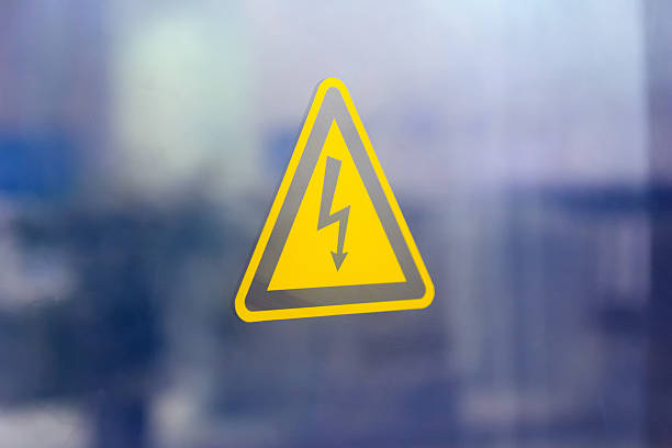 Electricity arcs between two disconnected wires.