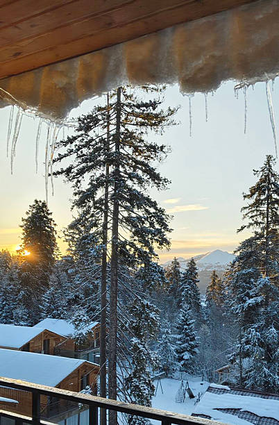istock Snow, Tree, Road, Nature, Snowfall, Snowdrift, Air, Cold, Curve, View, Snow House, House, Forest 2216968263