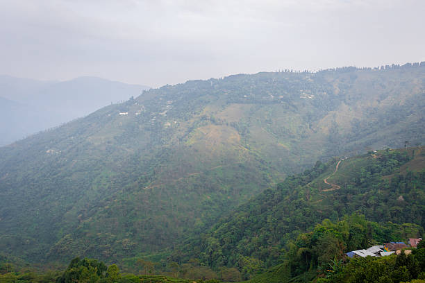 istock Picturesque Hilltop Settlement with Stunning Sky Backdrop 2216970066
