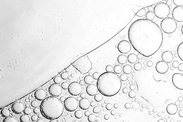 istock Macro soda bubble texture,Soda water with ice as background, closeup 2216970122