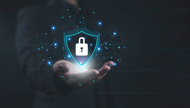 istock Cyber security concept, System smart peotechtion security global network, Businessman shows icon virtual on hand, cyber, security, network, technology, digital, global 2216976378