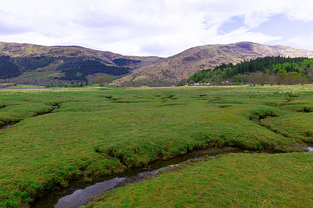 Loch Leven works into the sea, to the West of Glencoe, in the Scottish Highlands.  The landscape is shaped by the behaviour of the tides.