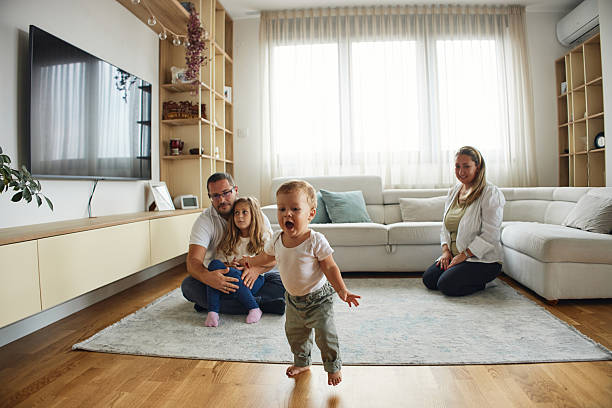 istock First steps of our baby 2216996461