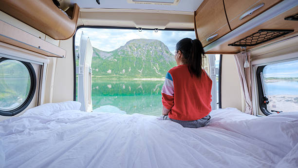 istock Serene morning view from a camper van overlooking Norways majestic landscape 2216998010