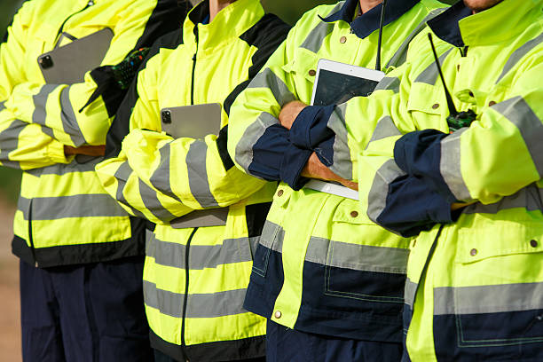 istock Portrait of engineers team show unity and teamwork together. 2216999082