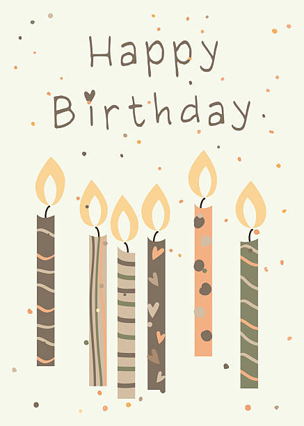Happy Birthday Card - Balloons and Cupcakes 18 Greeting card - Happy Birthday with confetti and cupcakes. The image can be used for print and web. birthday and invitation card animal background with chicken stock illustrations