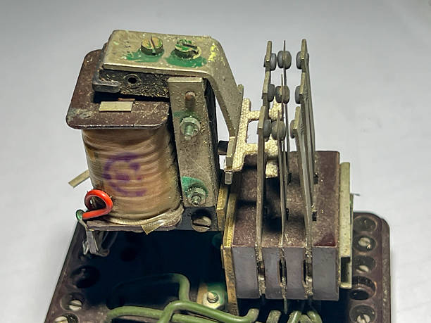 istock old electric contactor without housing close-up 2217019245