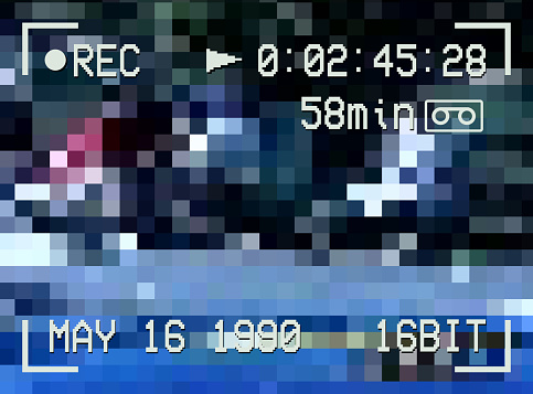 Cancoder Status 90s Vhs Camcorder Recording Screen Overlay Control Panel Status Window ...