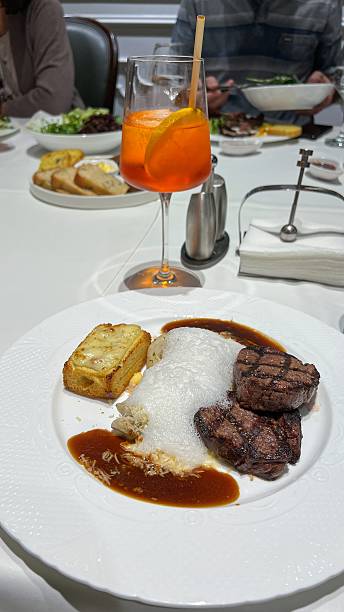 Gourmet Steak Dinner with Spritz Fine Dining Experience with Culinary Artistry