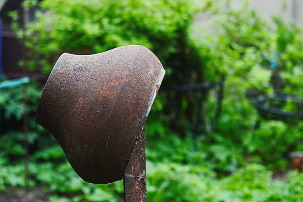 The fragment of forged metal products. close-up.