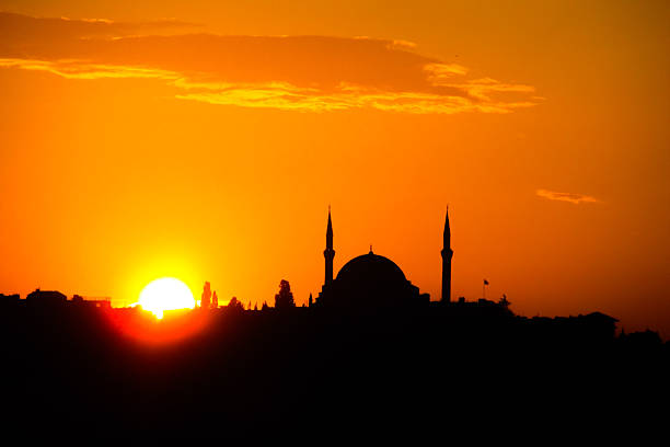istock Mosque with high minarets on Bosphorus coast line in Istanbul, Turkey 2217043116