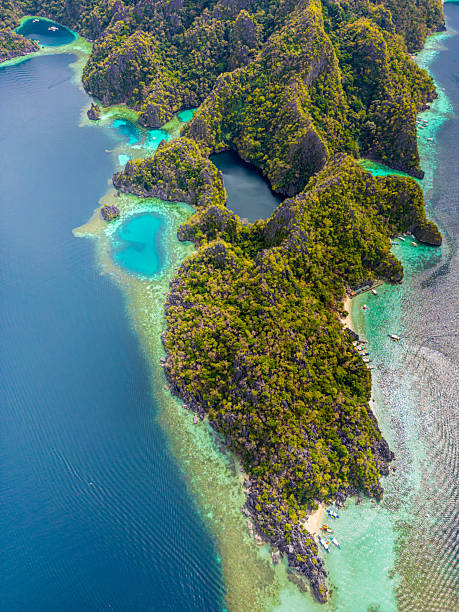 istock Lagoons and Barracuda Lake with splendid limestone rock formation. Coron, Palawan. Philippines. 2217052451
