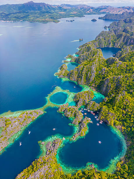 istock Barracuda Lake and Lagoons with boats. Coron, Palawan. Philippines. 2217053907