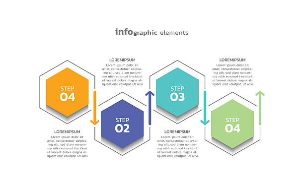 Business infographic template colorful background design