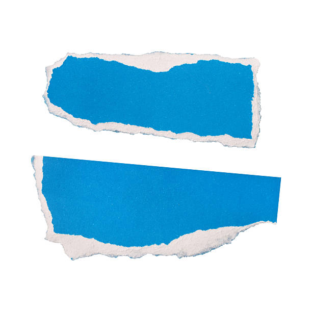 istock Set of of blue torn paper edge sheets isolated 2217060314