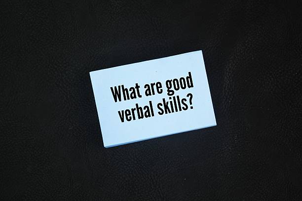 istock Colored paper with the question words What are good verbal skills? 2217063936