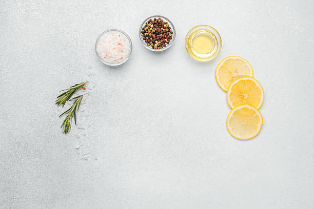 Fresh ingredients arranged for preparing a flavorful dish with aromatics
