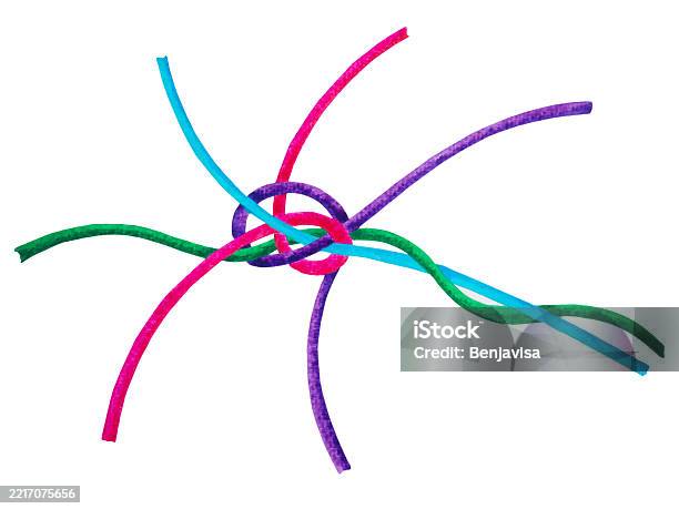 Problem Solving Knot Chart Complex Knot Problem Solution Concept Strategy Idea Abstract Business ...