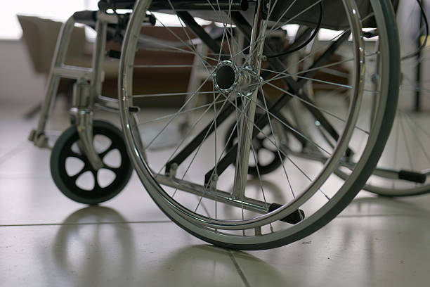 istock part of empty wheelchair, selected focus 2217076517