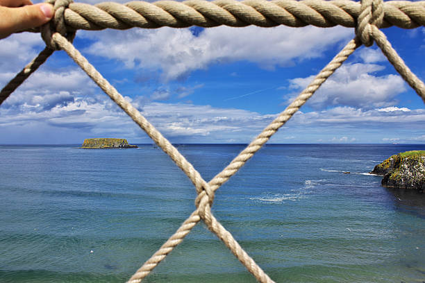 Carrick-a-Rede Rope Bridge, Northern Ireland, UK