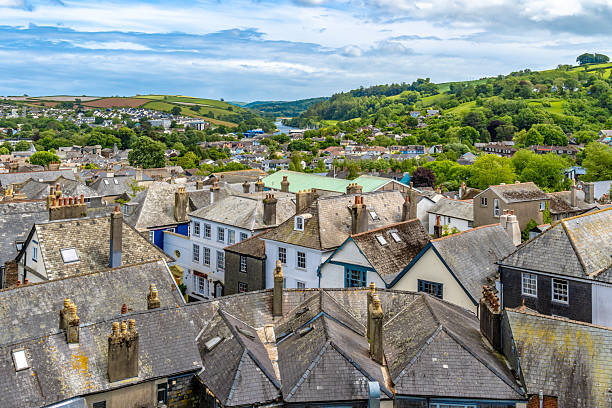 istock Historic old town Totnes in Devon 2217092435