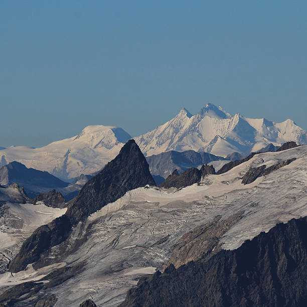 Mischabel mountain range seen from Titlis, Switzerland.