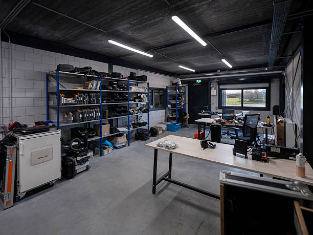 istock Modern Maker's Paradise: Industrial Workshop With Everything In Place 2217094746