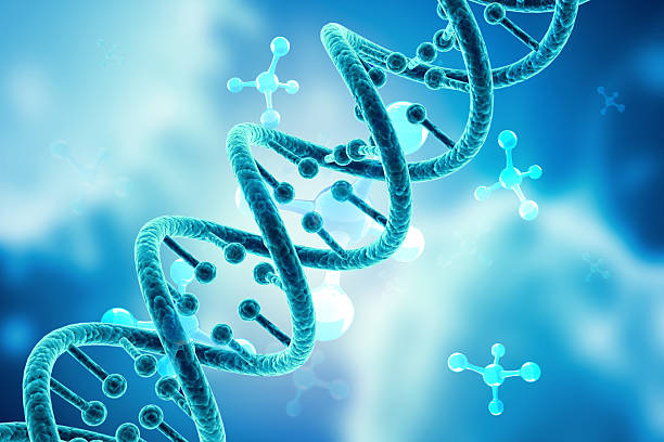 istock DNA strand on scientific background 2217099424