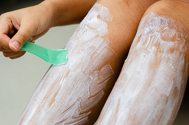 istock Body hair removal process home setting beauty routine indoor environment close-up view personal care 2217103278