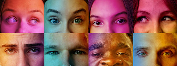istock Diverse faces displaying a range of emotions and expressions in vibrant colors and lighting 2217110626