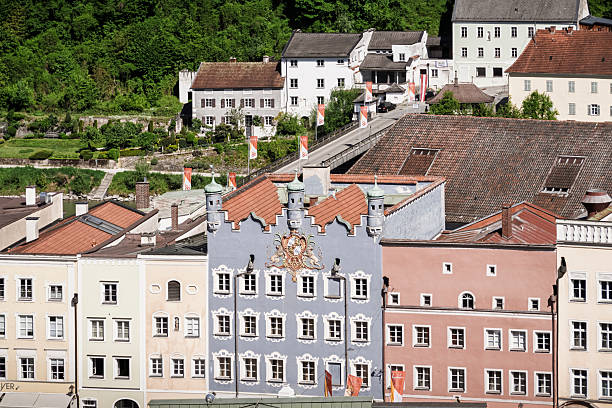 Burghausen, Germany, May 10th, 2025: Where History Meets Color: Burghausen's Vibrant Architectural Symphony