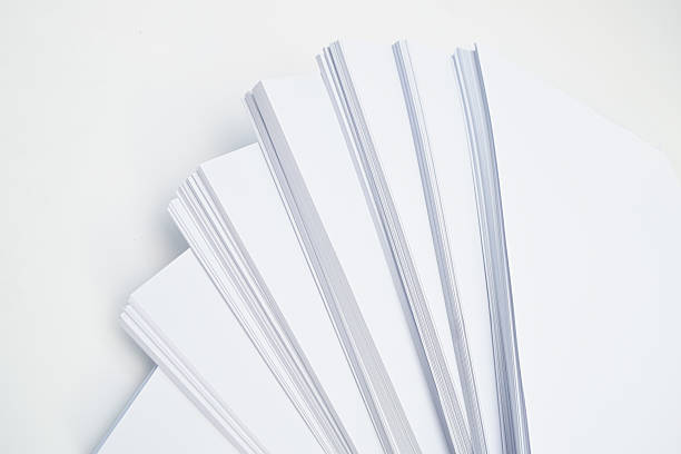 istock Stack of blank white sheets of paper. 2217119129