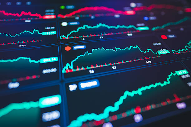 istock Close-up of a digital financial dashboard with multiple red candlestick charts representing bearish momentum and economic distress  financial technology, bearish trends, AI investment tools 2217121598