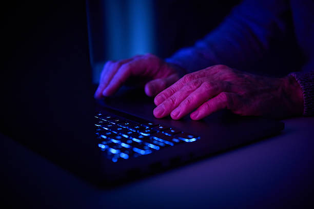 istock Male hands are typing on a laptop keyboard. 2217122968