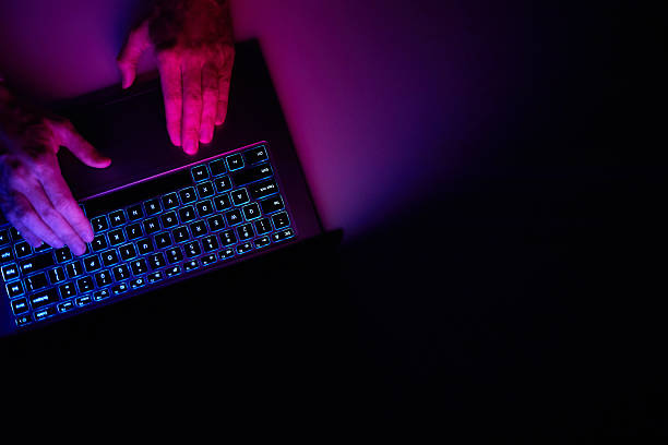 istock Male hands are typing on a laptop keyboard. 2217123034
