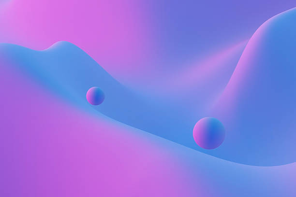 istock Black blue violet purple liquid silk satin. Color gradient. 2217125209