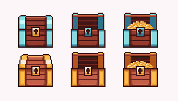 Game development, mobile app. Isolated vector illustration.