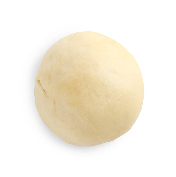 istock Cooking homemade pie. Raw dough isolated on white, top view 2217130711