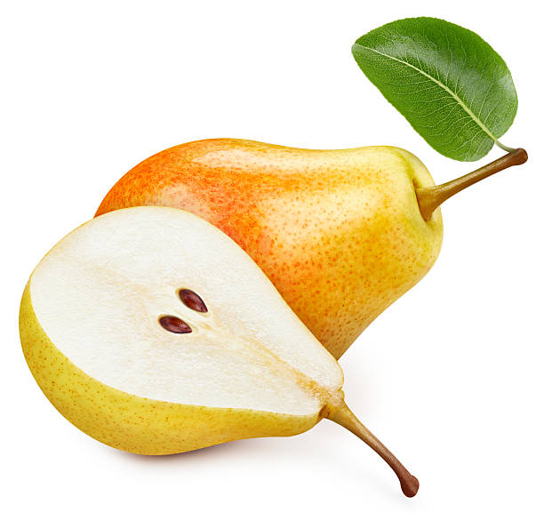 istock Isolated yellow pear on white background 2217139201