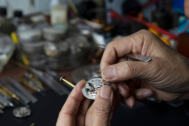 istock watchmakers repair mechanical watches 2217139508