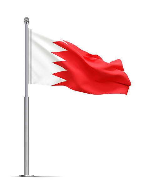 istock Flag of Bahrain isolated on white background 2217143550