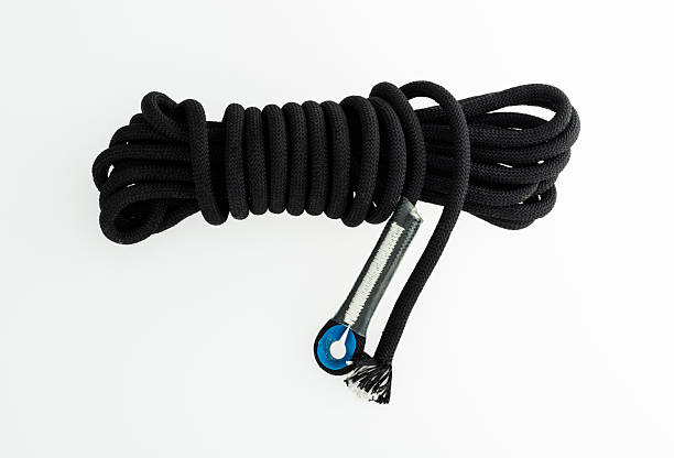 istock Roll of nylon rope on white background 2217145388
