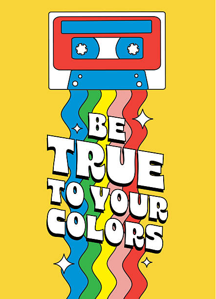 Vector illustration of a LGBTQ Happy Pride Month colorful poster design template background with abstract rainbow shapes and colors. Vector eps art and high resolution jpg. All fonts expanded or outlined.