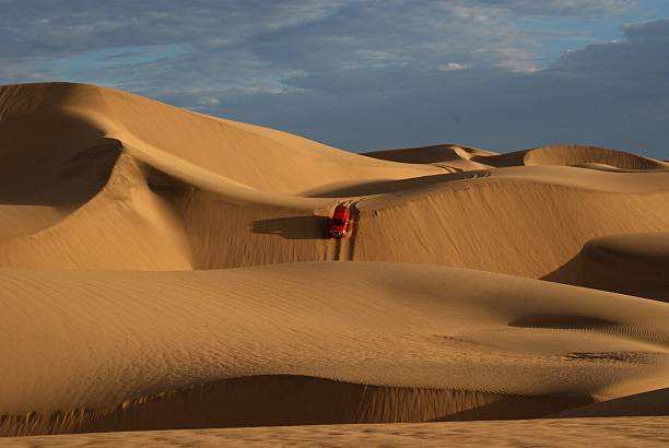 istock Expansive dry Desert Landscape with Rolling Sand Dunes in Namibia 2217150042