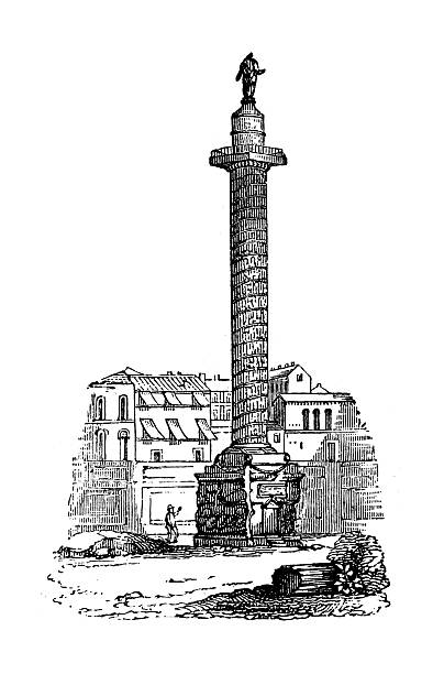 Trajan Column Drawing 50+ Trajans Column Stock Illustrations, Royalty-Free Vector Graphics ...