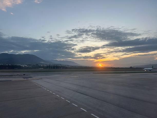 istock Malaga airport at sunset 2217162345
