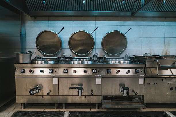 Industrial Vats in a Professional Kitchen