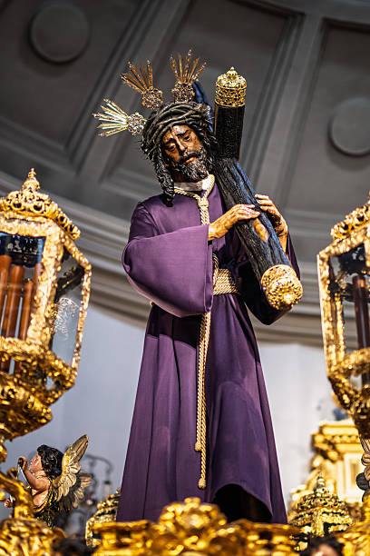 istock Imposing figure of El Gran Poder during Holy Week in Seville 2217165551