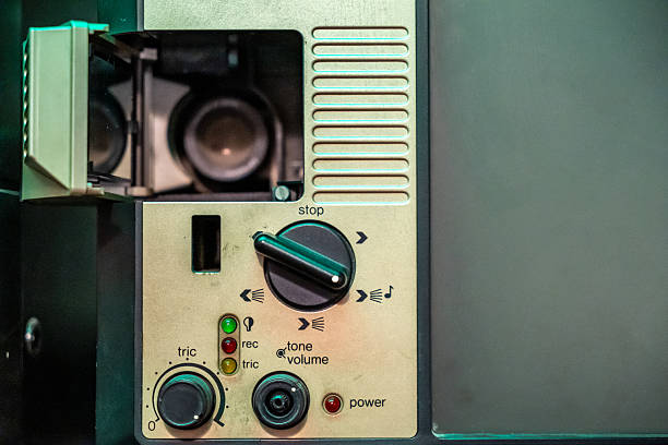 istock Vintage super 8 film camera showing recording controls 2217168253