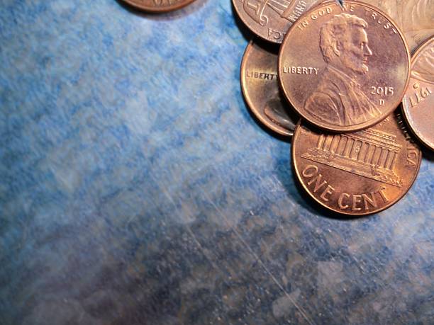 istock Concept Showing US Pennies for Background Art 2217168367
